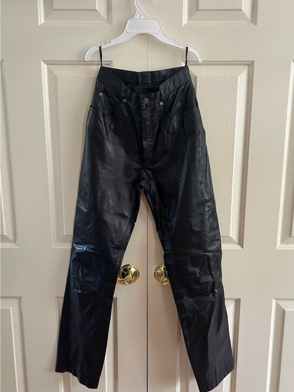 Wilson Black Leather Pants